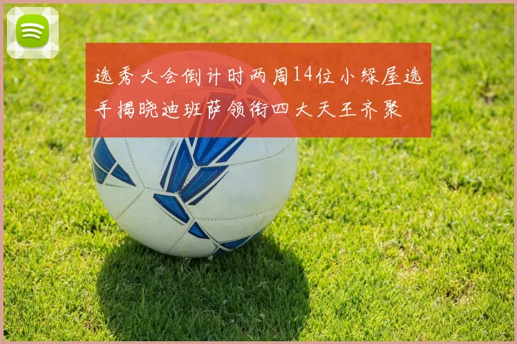 选秀大会倒计时两周14位小绿屋选手揭晓迪班萨领衔四大天王齐聚